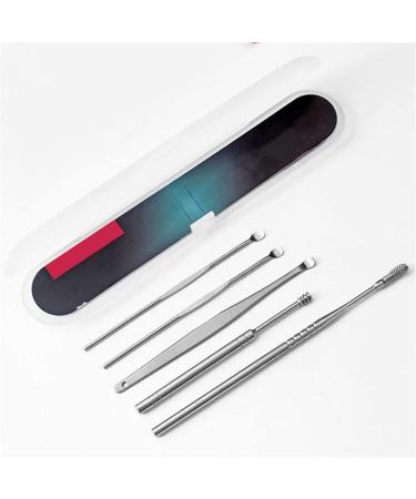 5Pcs Stainless Steel Ear Wax Pickers Set - Earpick Wax Remover Curette & Cleaner Tool - Buy Online on GoSupps.com