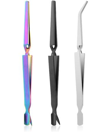 C Curve Cuticle Remover Nipper & Shaping Tweezers Set - Professional Black Nail Pincher - Buy Online on GoSupps.com