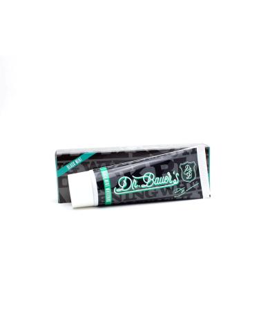 Dr. Bauer's Black Mint Whitening Toothpaste 75ml - Activated Carbon Fluoride-Free Coconut Oil & Papain - 3-Pack for Healthy Smiles - Buy Online on GoSupps.com