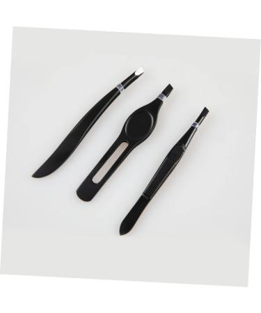 Didiseaon 1 Make up Kit Eyebrow Tweezers for Women Nasal Spray Pointed Tweezers Facial Hair Removal Tool Metal Eyebrow Tweezer Splinter Tweezers Miss Banana Clip Eyebrow Trimming 9x1cm Black - Buy Online on GoSupps.com