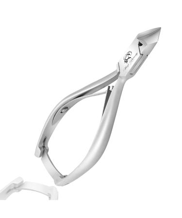 Wishbeauty Toenail Clipper Straight Blade for Ingrown and Thick Nails - Stainless Steel and Sharp Pointed Tip Ingrown Nail Clipper Wide Jaw Toe Nail Cutter Podiatry Tool