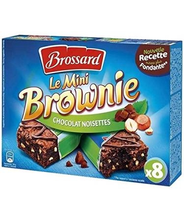 Brossard Mini Brownies Chocolate Hazelnuts 240g (Pack of 3)