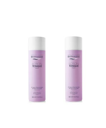 Byphasse LOT OF 2 - Purity tonic lotion with witch hazel water and orange blossom for oily skin - 500 ml - Oily skin