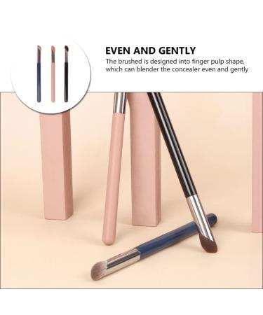 Beaupretty 3Pcs Concealer Brush Set - Mini Angled Flat Top & Under Eye Brushes for Perfect Concealing Blending & Buffing - International Shipping Available - Buy Online on GoSupps.com