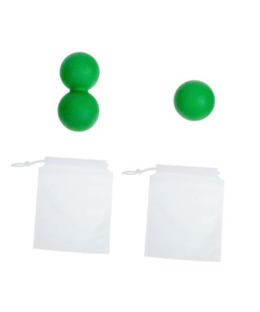 Nolitoy 1 set of fascia ball massage ball trigger point ball rear shoulder rash neck massage lacrosse ball massage device in spherical massage solid TPE massage accessories hand fitness
