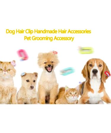 10Pcs Cute Flower Pet Hair Clips | Dog & Cat Grooming Headwear Accessories - Buy Online on GoSupps.com