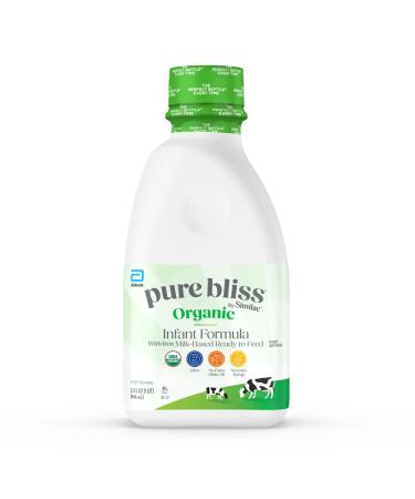 Pure Bliss by Similac Organic* Infant Formula Easy to Digest USDA-Certified Organic Ready to Feed 32-fl-oz Bottle