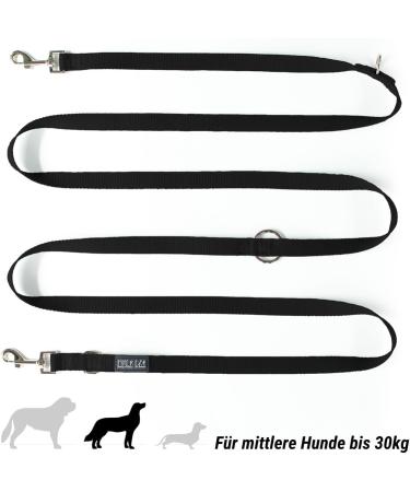 Kuri Pai 3m Dog Leash for Medium Dogs - Comfortable Sustainable Bamboo | Black | Perfect for Training & Walking - Buy Online on GoSupps.com