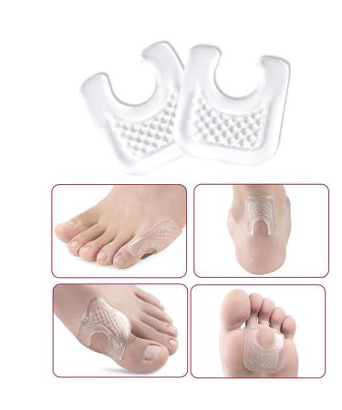 Fodattm 6 Pairs U-Shaped Gel Callus Pads for Pain Relief - Waterproof Corn Protector | Reusable Callus Cushion for Forefoot and Sole Support - Women and Men - Buy Online on GoSupps.com