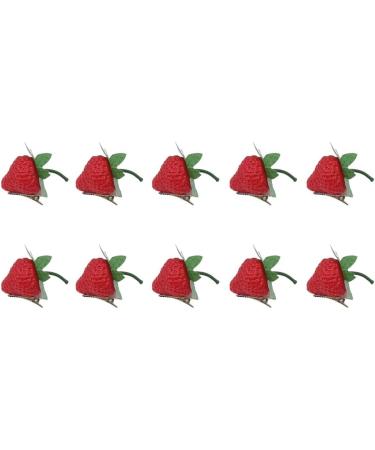JSGHGDF Simulation Fruit Hairclip Set of 10 for Girl Carnivals Party Hair Pin Girl Women Cute Hair Clip Kids Dress Up Barrettes Red chili - Buy Online on GoSupps.com
