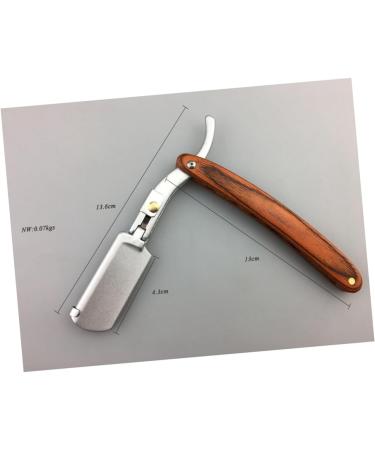 Beavorty 3-in-1 Portable Metal Manual Razor for Men | Classic Straight Blade & Wooden Handle Beard Grooming Tool - Safe & Stylish - Buy Online on GoSupps.com