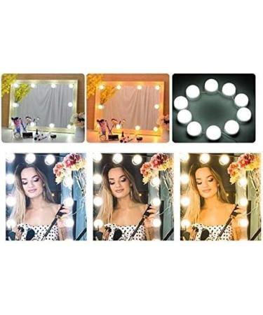 Style LED Mirror Light USB Cosmetic Make Up Lamp 10 Bulbs Kit 3 Colors Lighting Beauty - Buy Online on GoSupps.com
