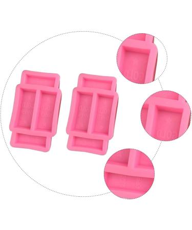 STOBOK 6 Pcs Gold Brick Silicone Mold Epoxy Resin Molds Stencils for Crafts Mold Simulation Gold Bullion Chocolate Mold Epoxy Mold Pink Pirate Fondant Cake Silica Gel Pinkx3pcs 9.3X5.1CMx3pcs - Buy Online on GoSupps.com