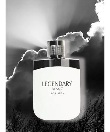LEGENDARY BLANC Cologne for Men Eau de Parfum Woody Aromatic Fragrance 3.4oz/100ml Natural Spray Long Lasting - Buy Online on GoSupps.com