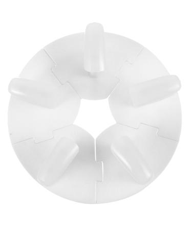 Baluue 2 Sets Nail Stand for Press On Nails Display Practice Art Fake Nail Holder Painting Nails Stand False Nail Designs for Home DIY Beginner Salon Supplies White
