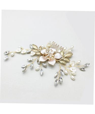 Ipetboom 1 Pc Comb for Bridal Rhinestone Headpiece Wedding Headpiece Bridal Headpiece Rhinestone Barrettes Pearl Hair Clip Hair Comb Wedding Hair Clip Accessories Bride Shell - Buy Online on GoSupps.com