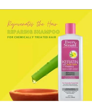 Every Strand Keratin Repairing Shampoo - 13.5 Fl Oz | Nourish & Strengthen Hair | International Shipping Available - Buy Online on GoSupps.com