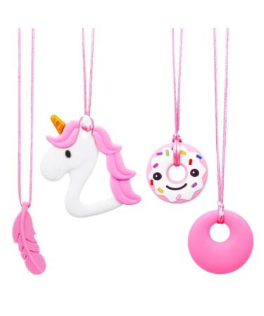 Heyu-Lotus 4 pieces of chew for children silicone petition trailer teeth toys for children with ADHD teeth autism for boys and girls - Buy Online on GoSupps.com
