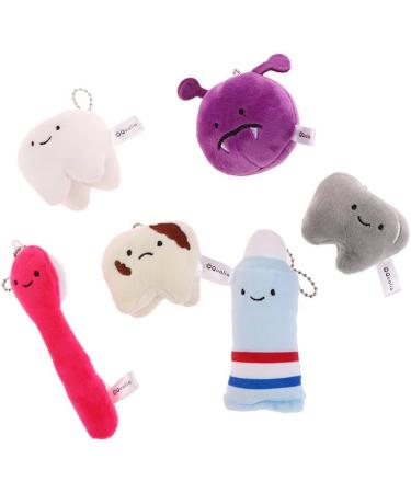 Adorable Plush Toothpaste Toothbrush Doll Keychain - Fun Cartoon Toy for Kids | Perfect Gift Idea! - Buy Online on GoSupps.com