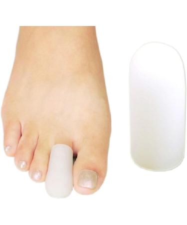 PEDIMEND Silicone Gel Toe Cap for Small Toes - Toe Sleeve For Missing or Ingrown Toenails - Prevent Rubbing & Friction - Foot Care (SMALL TOE - 1PAIR) - Buy Online on GoSupps.com