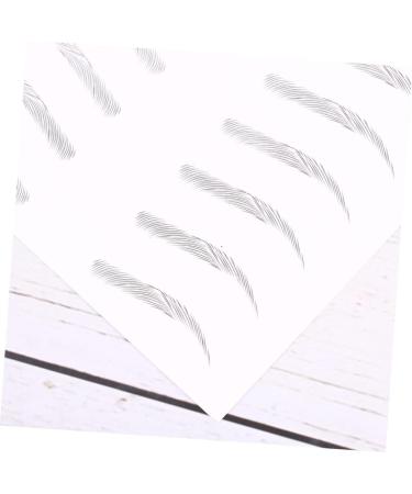 FOYTOKI 2 Pairs Simulation False Eyebrows Sticker Imitation Natural Brow Clear 21.00X15.00X0.01CM Black - Buy Online on GoSupps.com