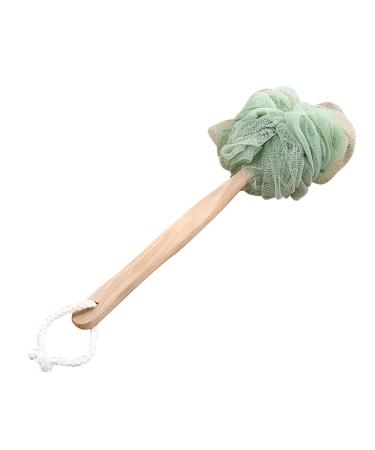 Soft Mesh Loofah Body Scrubber Shower Sponge Loofah Back Scrubber with Handles Bath Sponge for Men Women Scrubber Washcloth Towel Exfoliating Shower Towel (Green)