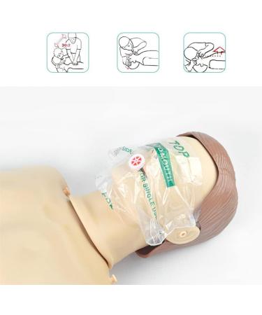 YZPACC HLW-Mask - Disposable Emergency Facial Protection Mask with Breathing Valve - 30 Pack - Ideal for First Aid & AED Training - International Shipping Available - Buy Online on GoSupps.com