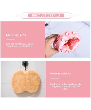 Tookie Soft Shower Foot & Back Scrubber with Suction Cup - Orange - Buy Online on GoSupps.com