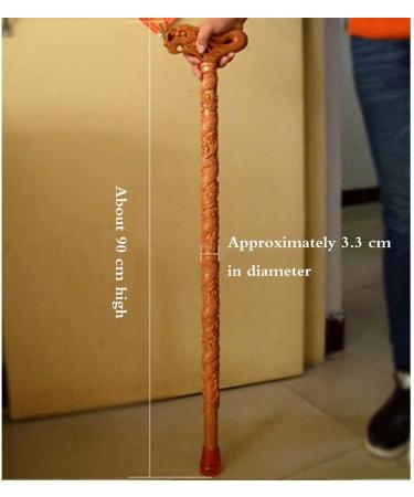 Wooden Walking Stick Solid Cane Wooden Cane Solid Wood Crutch Mahogany Walker Old Man Walking Stick Men Ladies Seniors are Available Gifts for The Elderly - Buy Online on GoSupps.com