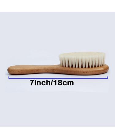 Duruan Baby Hair Brush with Wooden Handle - Natural Soft Goat Bristles for Newborns & Toddlers - Perfect Baby Registry Gift - Buy Online on GoSupps.com
