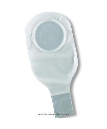 ConvaTec 401515 Natura 14" Two-Piece Drainable Pouch with 1-Sided Comfort Panel Tail Clip Transparent 4" Flange Pack of 10