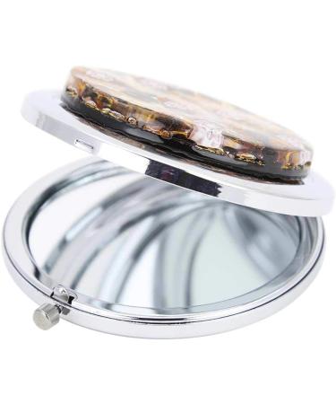 GlassOfVenice Murano Glass Millefiori Folding Compact Mirror - Topaz Gold - Buy Online on GoSupps.com