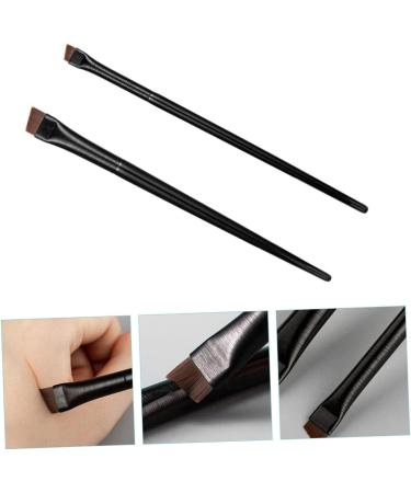 Baluue 9 Sets Eyeliner Brush Makeup Brush Eyebrow Eye Liner Wands Ear Brow Brush Black Wood - Buy Online on GoSupps.com