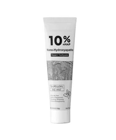 Hydroxyapatite Toothpaste 120g Fluoridee frree Toothpaste Whitening Remineralizing Nano Hydroxyapatite Toothpastes for Reduces Cavities Adults and Children Oral Care