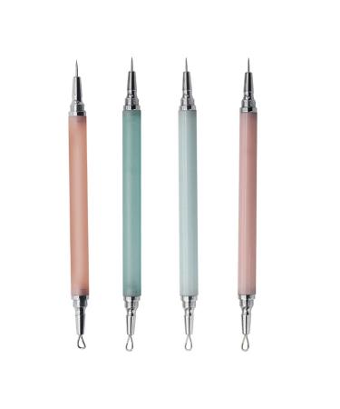 Blackening Remover Tool Kit Popper Tool 4 PCs blackhead extractor tool Multicolor Komedos Extractor Tool Double Head Acne Removal Kit Wishhead Removal
