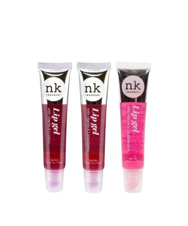 NICKA K Lip Gel (3PK) (CHERRY BUBBLE GUM STRAWBERRY)
