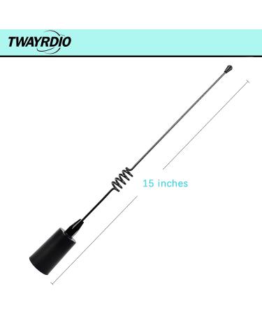 TWAYRDIO VHF Marine Antenna 156-163MHz 50W with 16.4ft Coaxial Cable, Mounting Bracket and U-Bolt - for Midland Uniden Cobra Icom Marine Radio - Buy Online on GoSupps.com