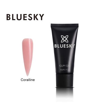 Bluesky Coralline Pink Gum Gel - 60g Poly Gel Nail Builder for Fast Nail Extensions | UV LED Nail Polish - Buy Online on GoSupps.com