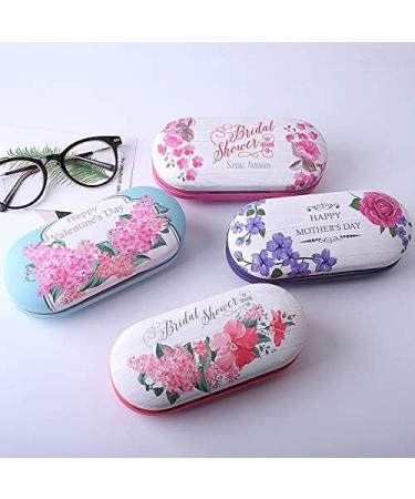 Haodou Flower Pattern Contact Lens Container - 2-in-1 Portable Glasses Case with Tweezers & Applicator for Home & Travel (Lila) - Buy Online on GoSupps.com