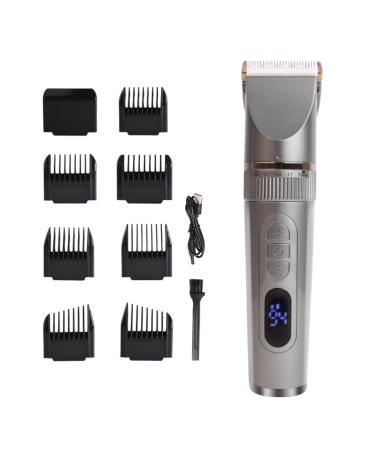 Electric Razor Multi-use Men Hair Clipper Trimmer Mustache Beard Trimmer Hair Cutting Kit Hair Clippers for Men for Men Husband Father (Silver Three-Way Speed)