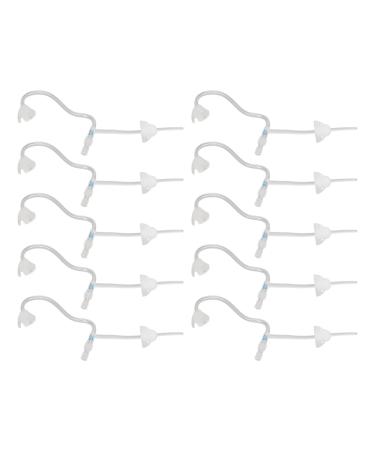 Ohrkass hearing aid hoses hose 10pcs sound amplifier tubes single layer earplugs replacement accessories reduce noises flexible sound aid tube m (left ear 2bl)