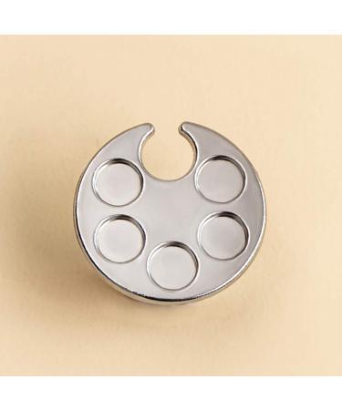 FSSTUD 2pcs Stainless Steel Mixing Palette Ring - Nail Design & Makeup Tool for Professionals | International Shipping Available - Buy Online on GoSupps.com