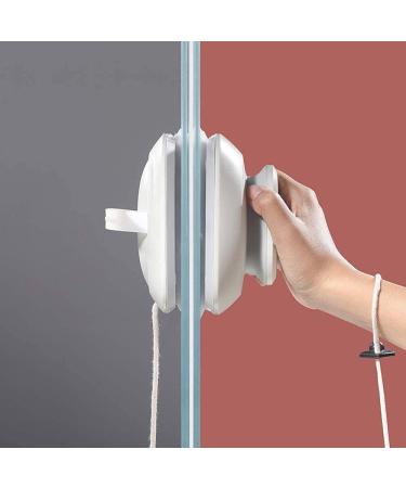 Household Cleaning Tool Magnetic Window Cleaner Sponge Glass Surface Wiper Glass Cleaner Double Sided Cleaning Brush Pink Colour:White - Buy Online on GoSupps.com
