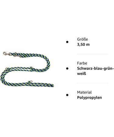 Dogeline Double Leash Practice Line for Medium Dogs - 39 Colors | 3.50m Stable Leash for Dogs up to 45kg - Buy Online on GoSupps.com