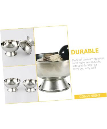 4-Piece High Schlagschale Razor Set | Metal Shaving Brush Bowl & Ceramic Soap Holder | Portable Stainless Steel Shaving Equipment for Men - Buy Online on GoSupps.com