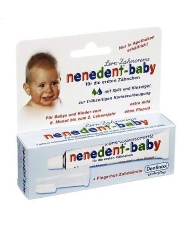 Nenedent Baby Set - Baby Toothpaste incl. Special Toothbrush, 20ml Dentinox