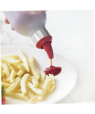 Mikinona Ketchup Dispenser Salad Dressing Container 3pcs Color Storage Kitchen Ketchup Bottle Salad Squeeze Random re-usable - Buy Online on GoSupps.com