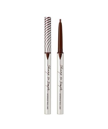 CLIO Sharp So Simple Waterproof Pencil Eye Liner (06 CHOCO BROWN  Single) 06 CHOCO BROWN Single