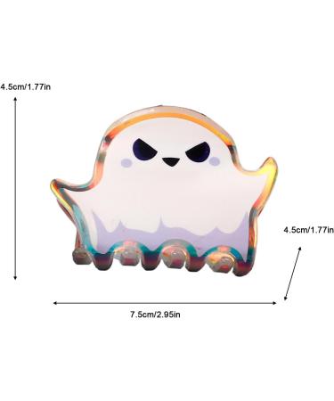 Halloween Hair Clips - Ghost Hair Clip | Halloween Hair Accessories | Versatile Small Hair Clips Halloween Heads Clip For Women Girls | Halloween Hair Clips Cosplay Party Theme For Women Girls Ghost Hairpin-4 - Buy Online on GoSupps.com