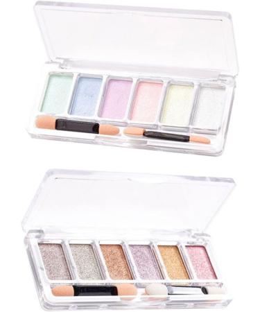 Nail Mirror Powder 6 Colours Manicure Chrome Glitter Pigment with Eyeshadow Stick Colorful nail chrome powder - Buy Online on GoSupps.com